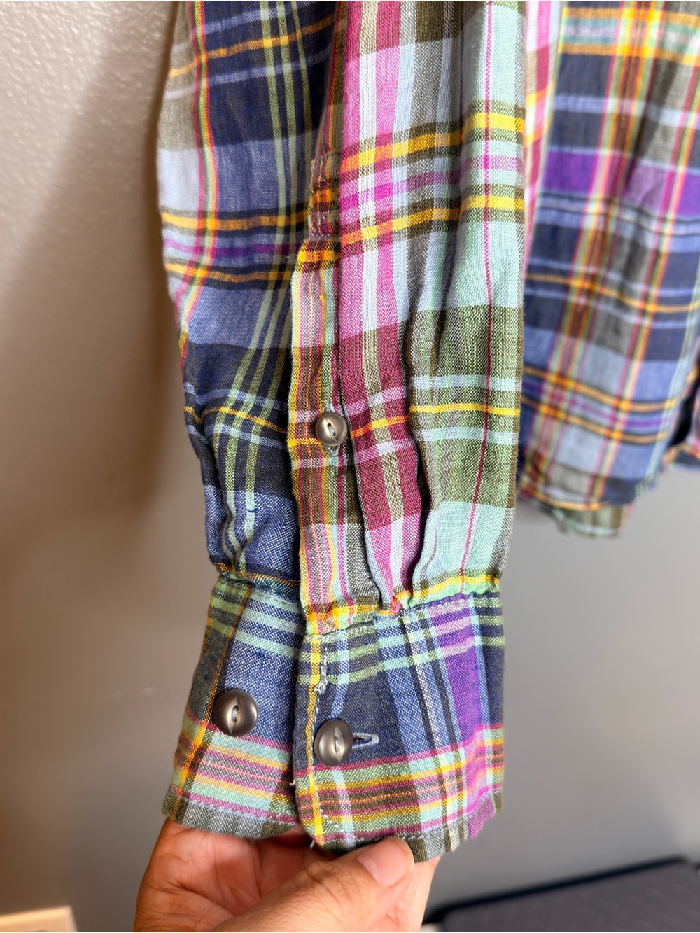 Tommy Bahama Hemsworth Plaid Buccaneer Blue Button up Men’s XXL - Picture 4 of 11